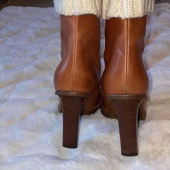 MICHAEL KORS LEATHER KNIT SWEATER MID CALF BOOTS - Picture 5 of 15